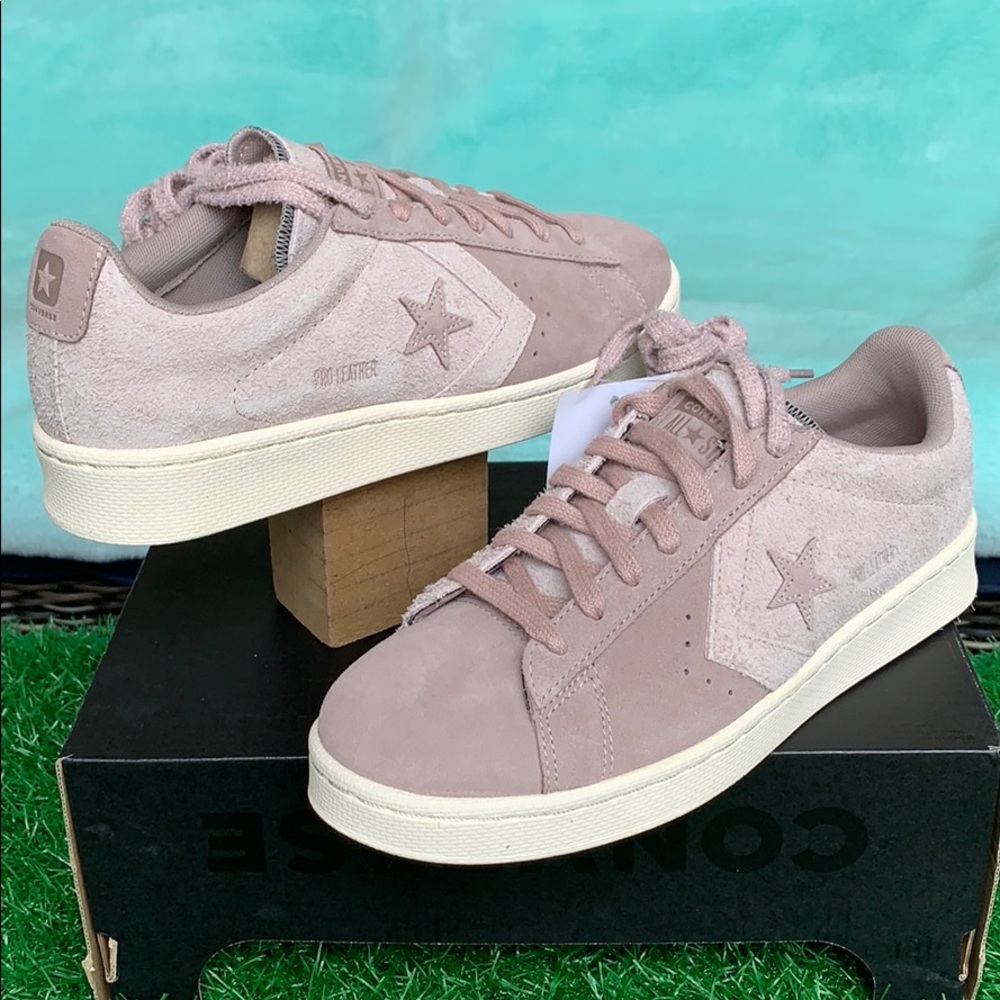 CONVERSE PRO LEATHER OX SHADOW GREY/GUM DARK HON W - Picture 3 of 16
